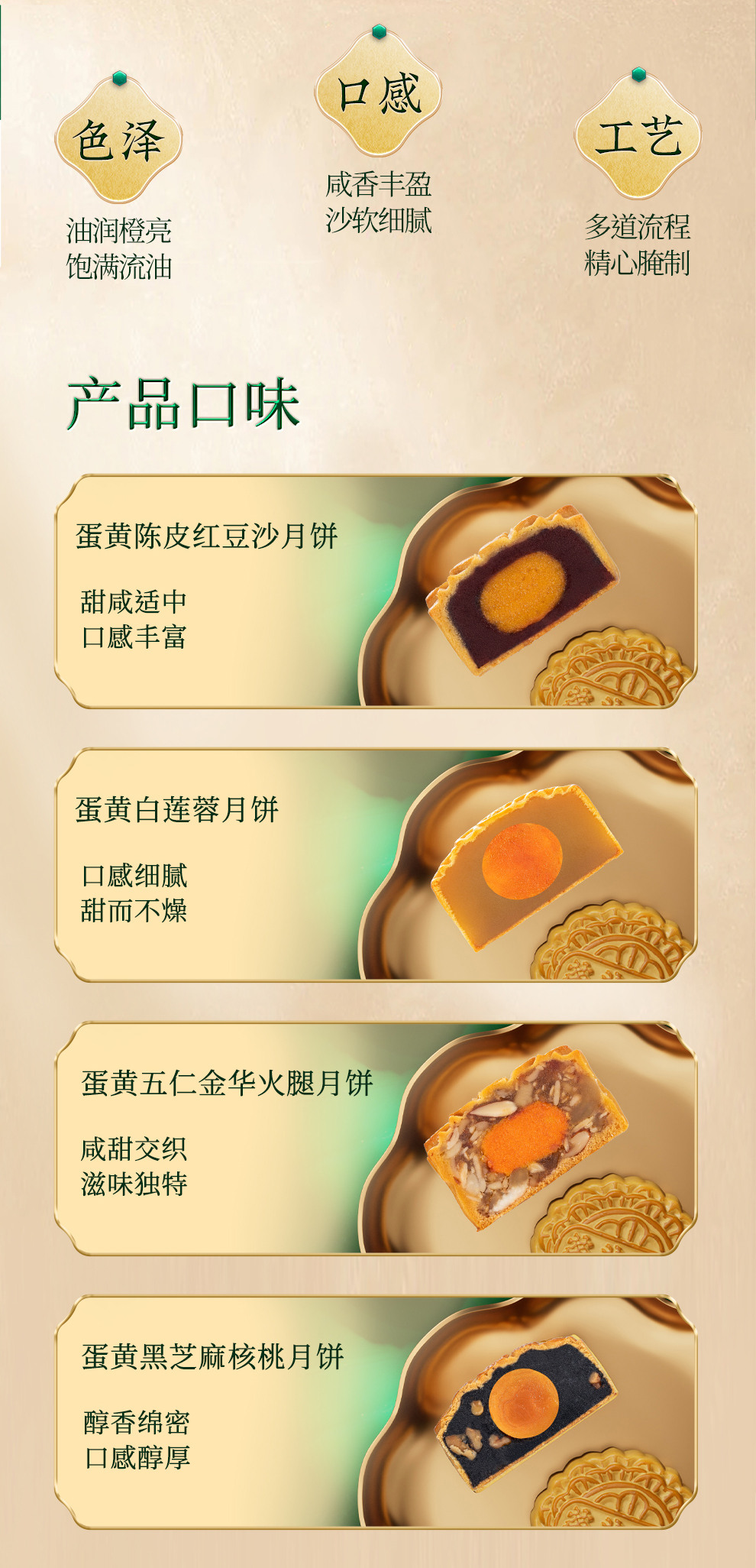 元朗荣华月饼珍贵华礼制作工艺说明